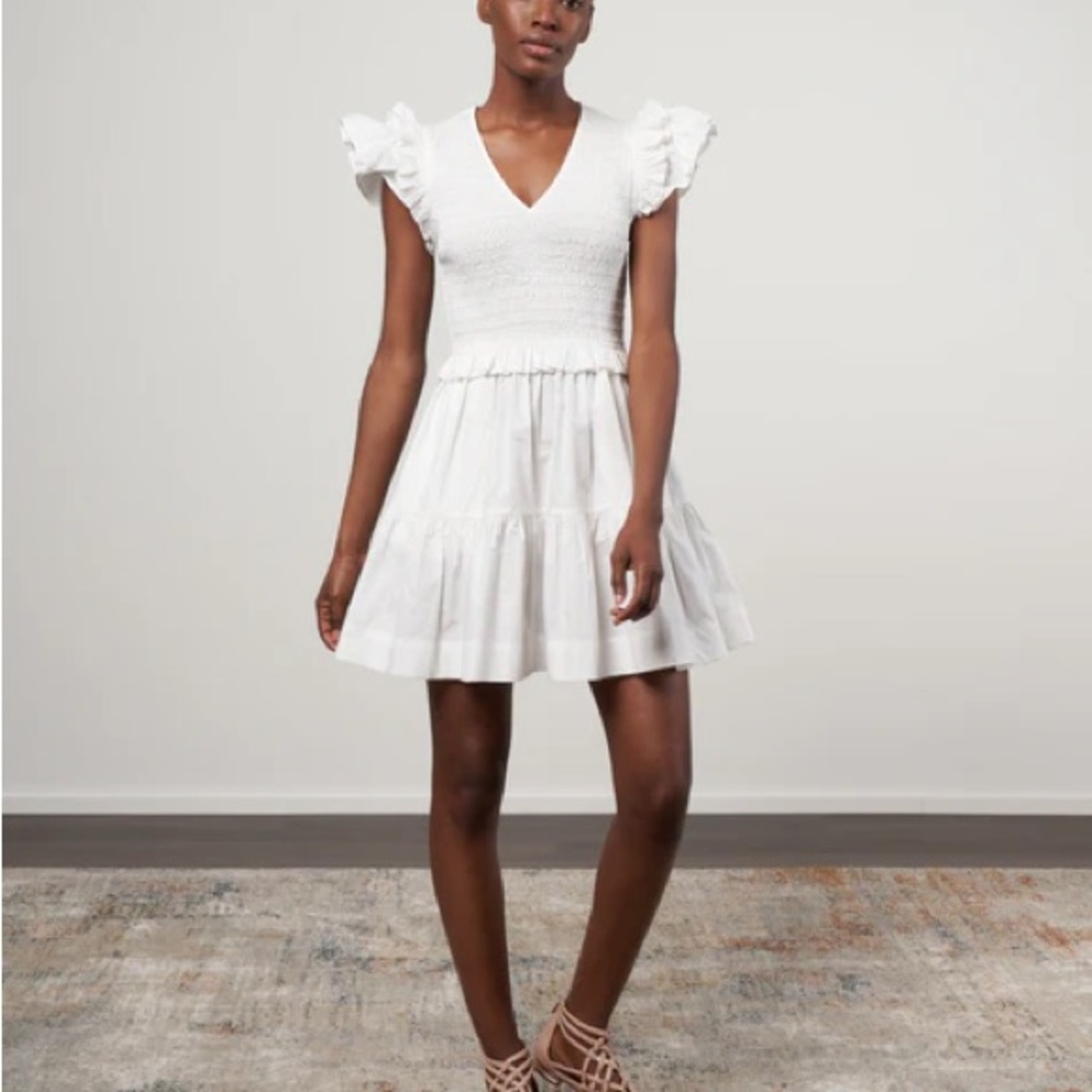 SEA NY Pheobe Smocked Ruffle Dress